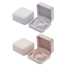 2 Pieces Velvet Bracelet Box, Ele And Simple Bracelet Box, Bracelet Gift Box, Jewelry Display Box, Jewelry Accessories