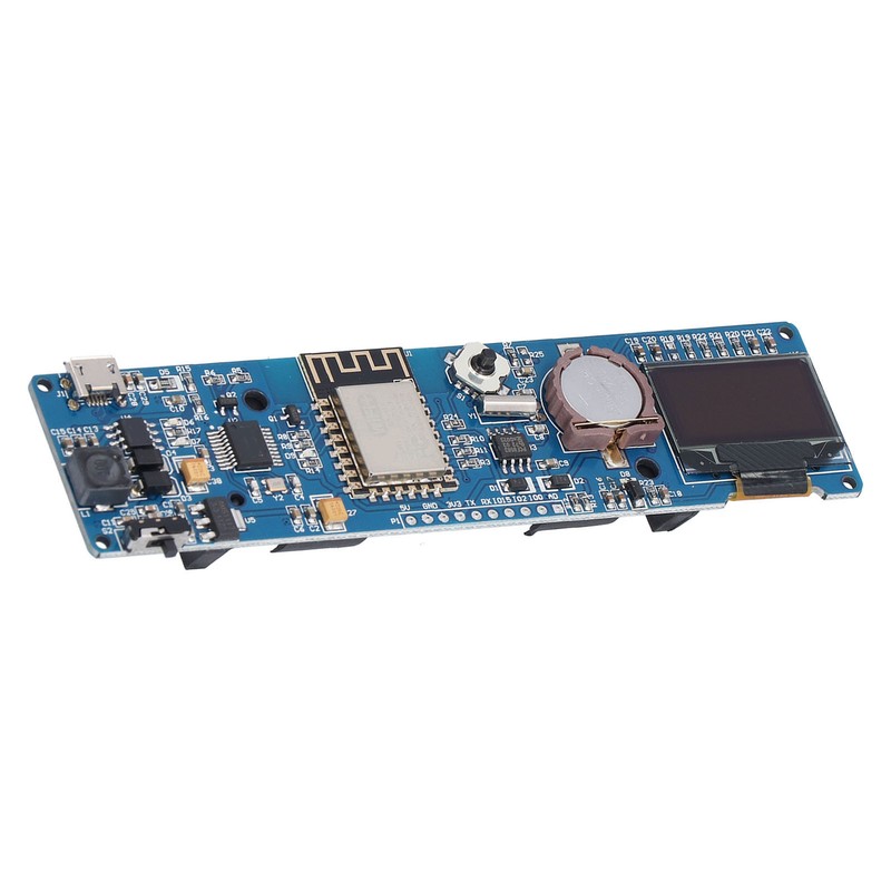 ESP8266 Clock Module Development Board with 0.96in OLED Display 18650