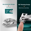 Toenail Clippers for Seniors with Nail File – 8PCS Professional