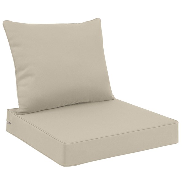 Favoyard Outdoor Seat Cushion Set 24 x 24 Inch Waterproof