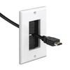 kwmobile 4 x Flush-Mounted Cable Grommet with Brush – Flush-Mounted