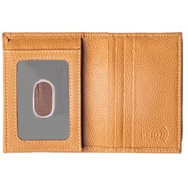 Juzar Tapal Collection RFID Leather L-Fold Wallet for Men Card Case ID Holder Bifold Trifold Snake Texture (J700LF, Camel Tan)