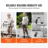 3-in-1 Adjustable Height & Width Lightweight Aluminum Folding Walker on