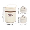Insulated Lunch Container 304 Stainless Steel Leakproof Portable Round Thermal