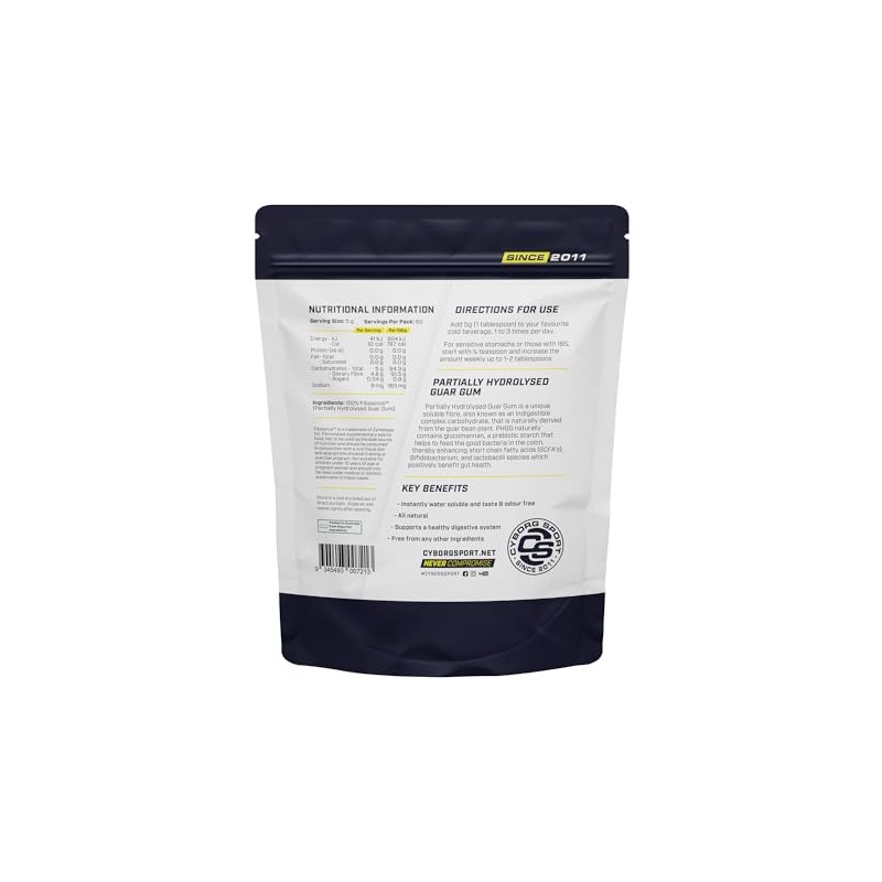 PHGG Partially Hydrolysed Guar Gum - 300g - 60 Servings