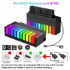 ATX 24 Pin 90 Degree Adapter, 5V 3PIN ARGB RGB