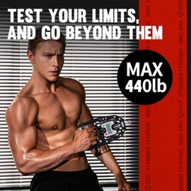 (NEW) GD DYNO-200 Digital Hand Dynamometer Grip Strength Measurement Electronic Hand Grip Strength Tester Grip Strengthener Hand Exerciser 440 Lbs (200 Kgs)