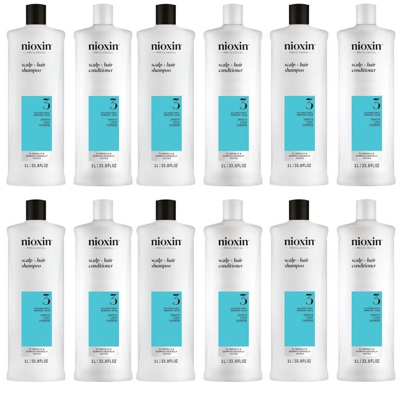 NIOXIN System 3 Cleanser 33.8oz & Scalp Therapy 33.8oz Duo