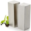 American Metalcraft 2-1/2" Rectangle Stainless Steel Salt & Pepper Set,