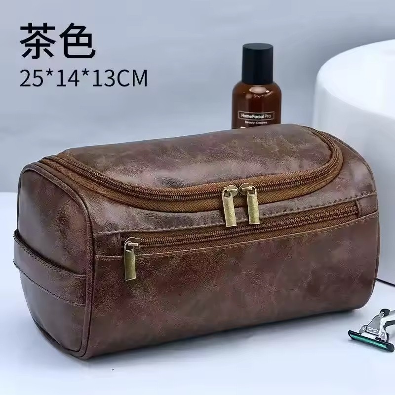 Travel Toiletry Bag with Hanging Hook, Zipper Pockets and Carry