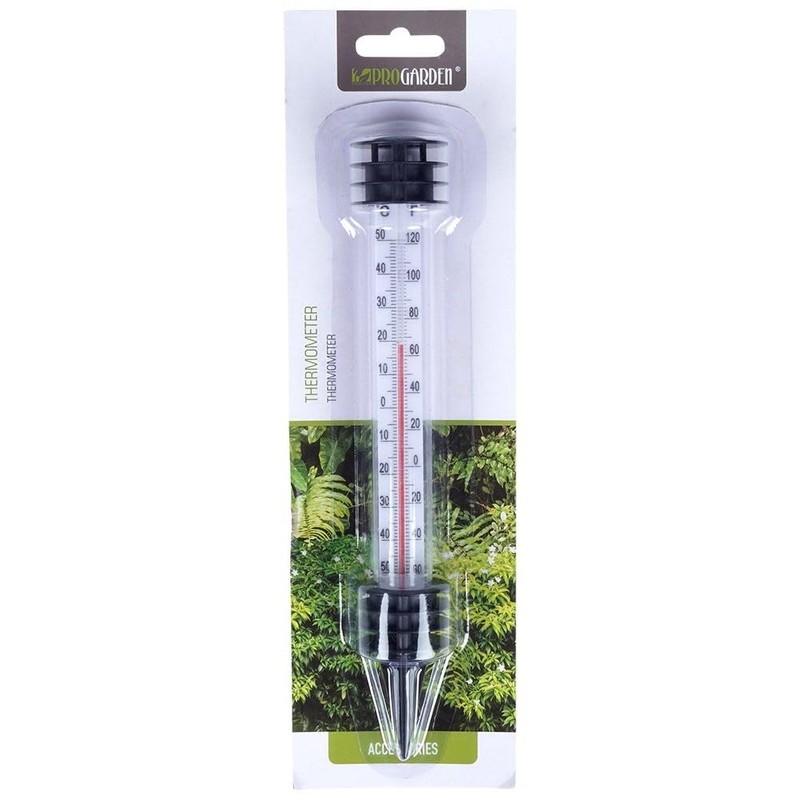 Vilde Outdoor Garden Thermometer with Ground Spike 23 cm White