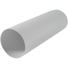 100mm Round Plastic Straight Duct - 30cm Long Duct - Replacement Pipe Extension Fresh Air Circulation