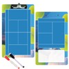 Picassosky Tennis Clipboard - Dry Erase Double-Sided for Coaches