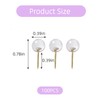 Transparent Push Pins & Push Pins - Pack of 100