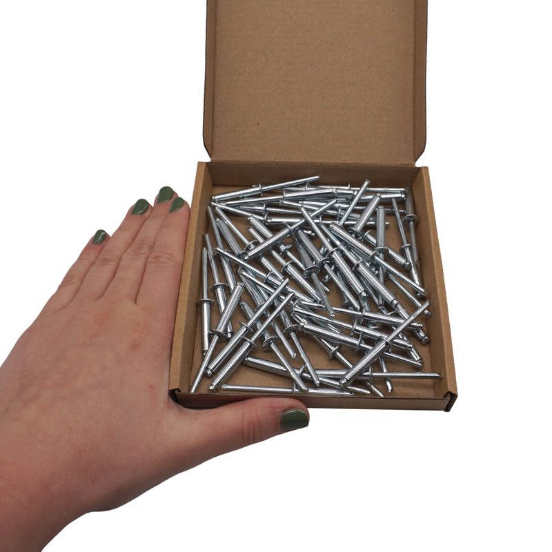 Blind Rivets 5.0 x 25 mm Open Dome Head Pop
