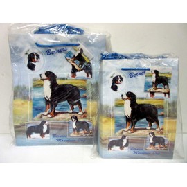 Bernese Mountain Dog Gift Bag Set of 10 Large & 10 Small Bags (Total 20 Gift Bags) By Ruth Maystead