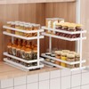 Mustorn 2 Pack Pull Out Spice Rack Organizer for Cabinet,