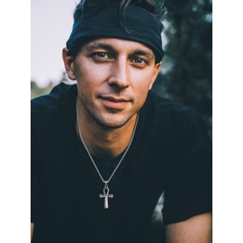 Richsteel Men's Stainless Steel Coptic Ankh Cross Religious Pendant Necklace