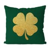GAGEC St Patricks Day Pillow Covers 20x20 Inch Gold Shamrock