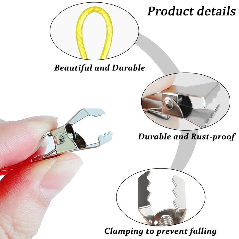 UEAVOID Pack of 15 Towel Clips Towel Hooks Replacement Eyelets