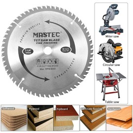 7-1/4 Inch Circular Saw Blade 60 Tooth ATB Anti Kickback Feature for Wood with 5/8-Inch DMK Arbor