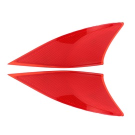 Partuto Bumper Reflector No.8192053051/8191053051 - Car Rear Left Right Bumper Reflector Side Marker - for Lexus IS350 LUXURY 2014-2021 Plastic Red - 1 Pair