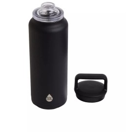 TAL Stainless Steel Everett Water Bottle with Tritan Spout 50oz, Black  New