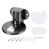 QUARKZMAN Magnetischer Türstopper, leiser magnetischer Bodentürstopper, verstellbarer Bodentürfang mit Klebeband