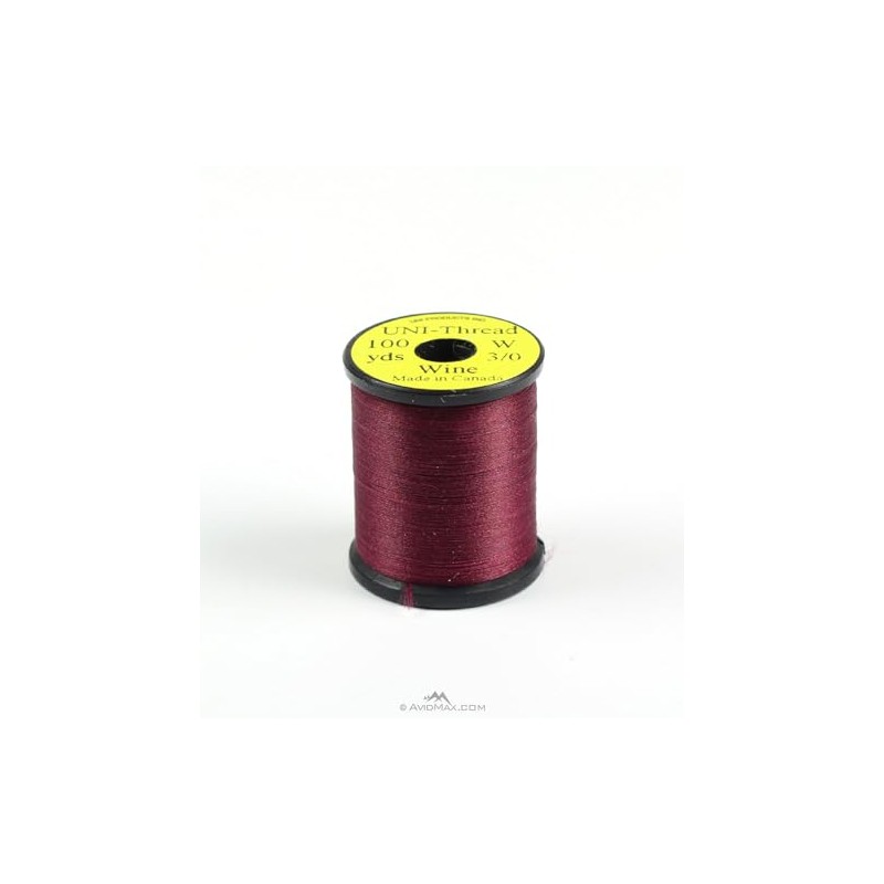UNI 3/0 WAXED THREAD WINE #380 - Fly Tying