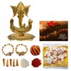 Ensemble Combo Festif WC_Diwali/Bhaidooj - Combinaison de 2 Bracelets Rudraksha