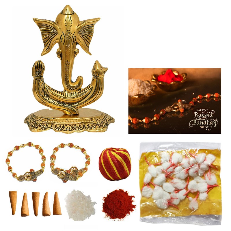 Ensemble Combo Festif WC_Diwali/Bhaidooj - Combinaison de 2 Bracelets Rudraksha