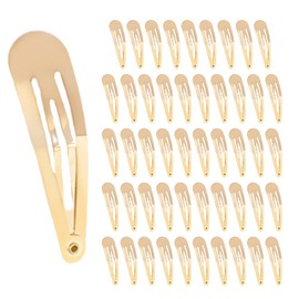 NYANDELMO 50pcs Gold 6cm Hairpin Hair Clip Bangs Clip DIY Patch Pin