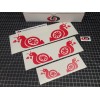 UNDERGROUND DESIGNS Turbo Snail Decals (6pk) Turbocharged Window Accent Stickers