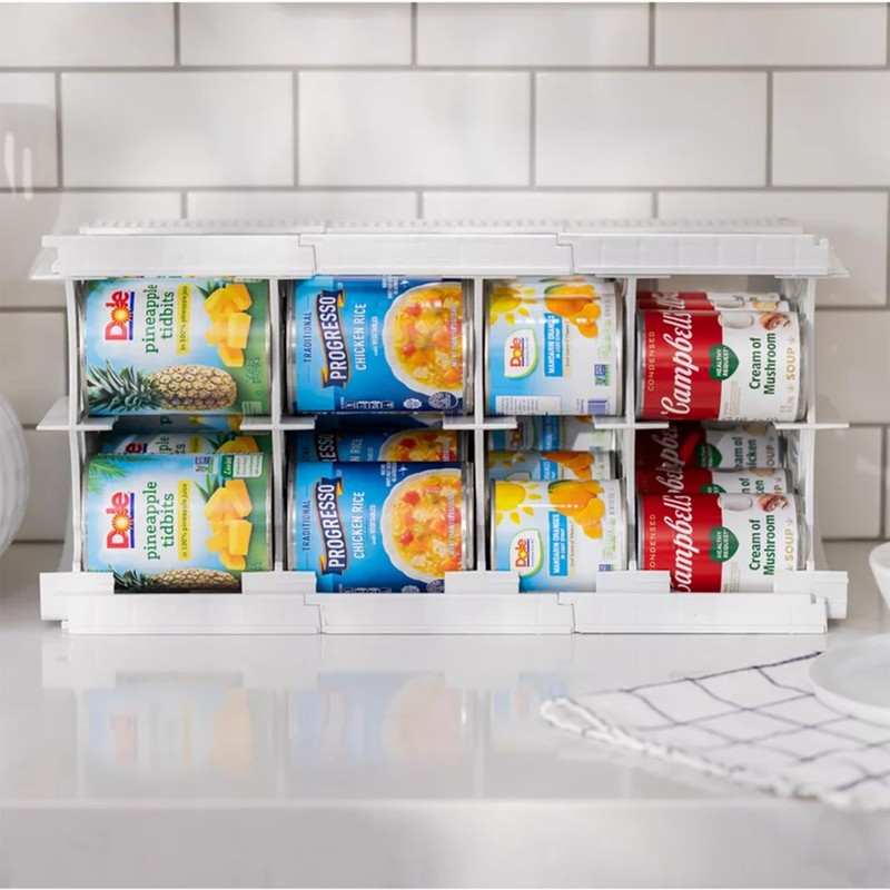 Shelf Reliance 2 Pack Can Organizer, Pantry Storage Rack, Canned
