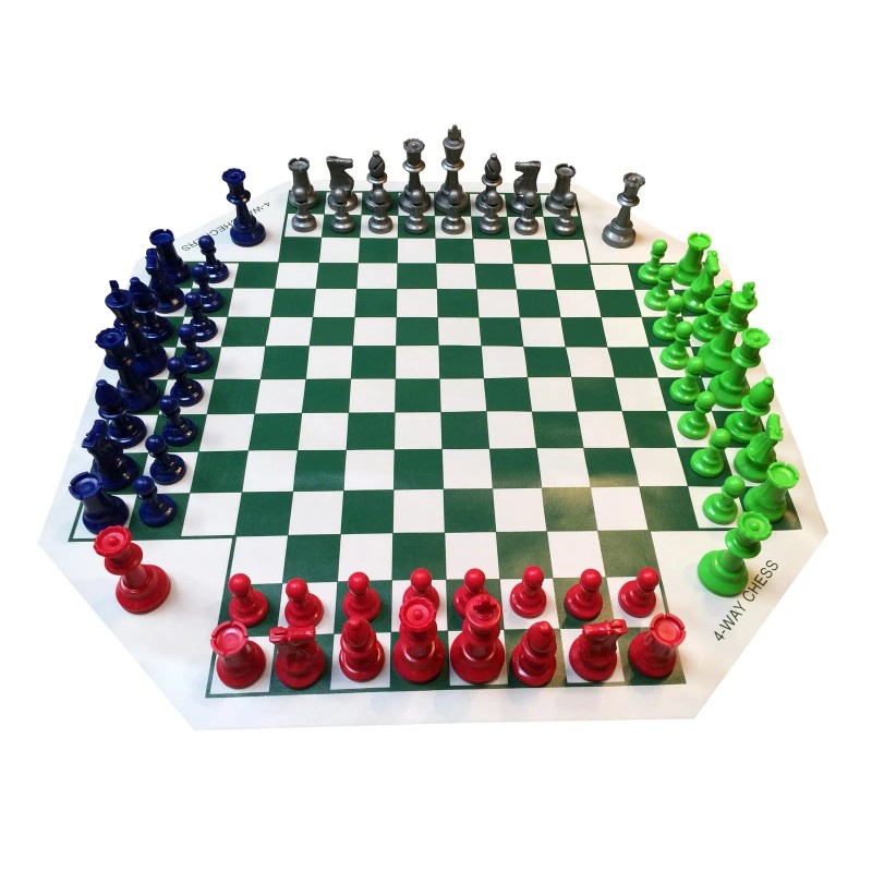 Rook-N-Pawn 4 WAY CHESS SET COMBO - Vinyl 4 Way