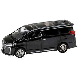 HJ64 1/64 Toyota Alphard Hybrid Custom Version w/ Sunroof Sparkling Black Pearl Crystal Shine Finished Product
