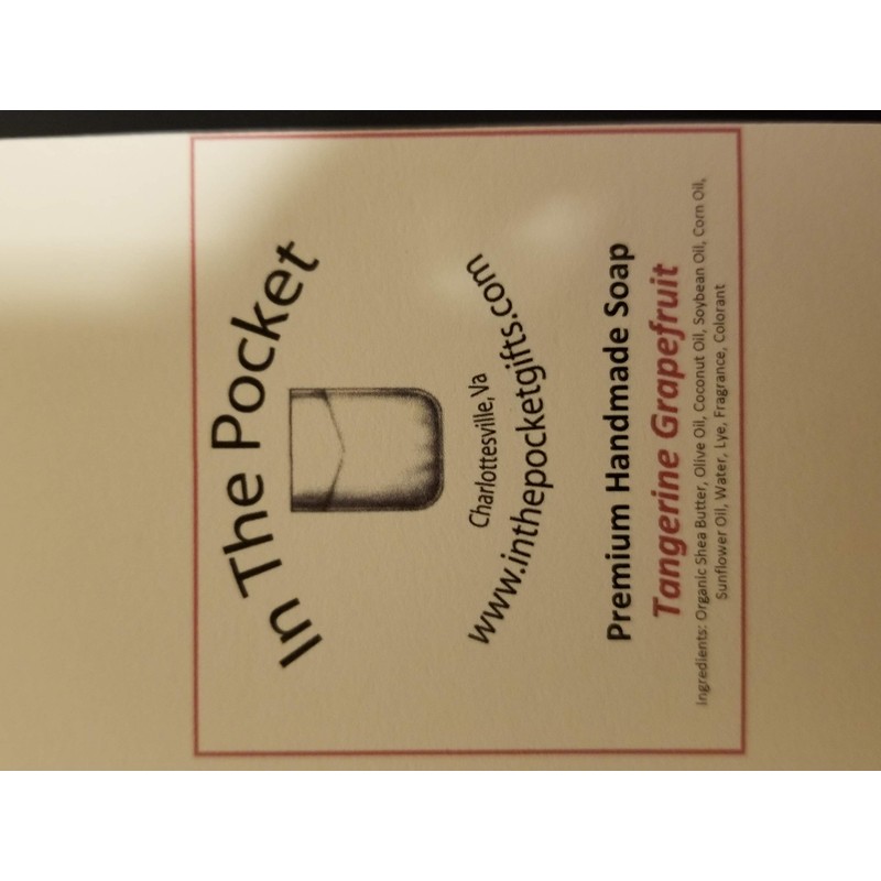 Premium Handmade Soap Tangarine Grapefruit 5oz Bar