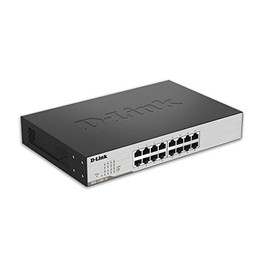 D-Link Fast Ethernet, 16 Port Easy Smart Managed Gigabit Network Internet Desktop (DGS-1100-16), Black
