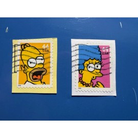 U S Stamps-2009 Set Of 5 Simpsons/Scott