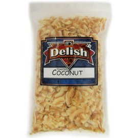 Gourmet Toasted Sweetened Coconut Chips by Its Delish – 2 LBS Bulk Bag – Healthy Creative Snacks Favorite Food Crunch – Great For Snacking, Baking and Decorating
