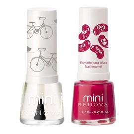 Renova Esmaltes para Uñas Mini duo Color y Brillo cada uno 7.7ml (JELLY/MARISSA)