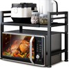 DOLALIKE Microwave Oven Rack, Expandable Microwave Stand Countertop Kitchen Utensils