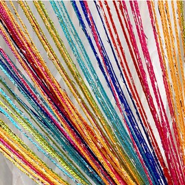 Home Decor Sequin Curtain for Doorway,Door String Curtains, 39x79 inch Hanging,Closet Bedroom Blind Living Room Divider,Window Wall Panel Fringe Backdrops Sheer no Beads Beaded Decorative Crystal
