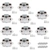 TOOSOAR Pack of 10 Push Button Catch Door Lock, Door