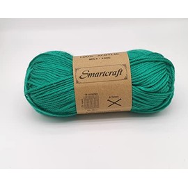 Smartcarft Super Soft Glossy Knitting Yarn 100g 8ply Acrylic Baby Wool (Emerald Green)