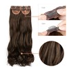 Black To Platinum Grey Hair Extensions 3 PCS Set 20"