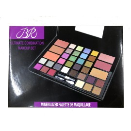 KC Republic BR Ultimate Combination Makeup 36 Color Set, 25 Ultra Shimmer Mineral Eye Shadow