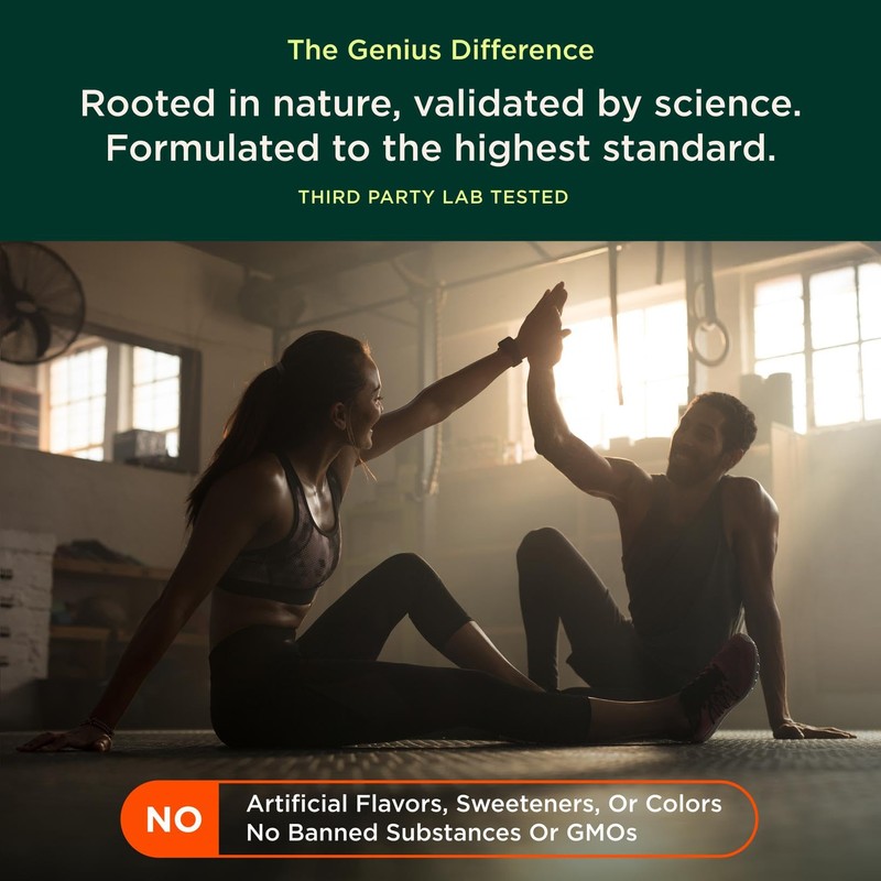 Genius Caffeine - Sustained-Release Microencapsulated Caffeine Pills for Smooth, Long-Lasting