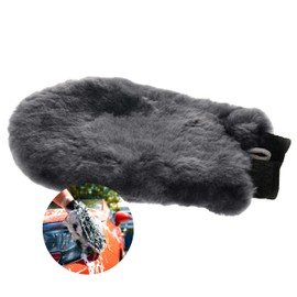 Tek Automotive Genuine 100% Lambswool Wash Mitt – Ultra-Soft Non-Scratch Cleaning Mitt for Car Washing, Lambswool Car Wash Mitt, Luxury Car Wash Accessory