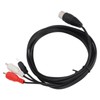 DIN 8 Pin to 3.5mm 2 RCA Cable Male to